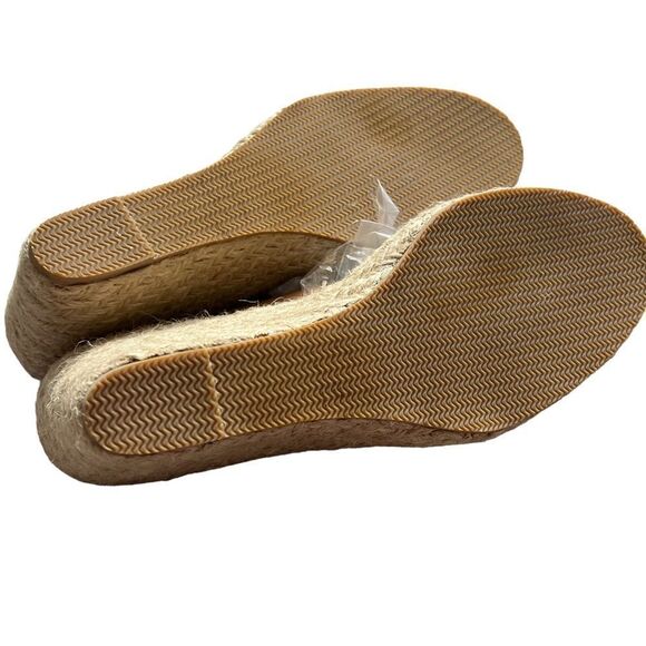 Bettye Muller Wedge Sandals Womens 10M Tan Venus Espadrille Strappy Shoes - Picture 6 of 6